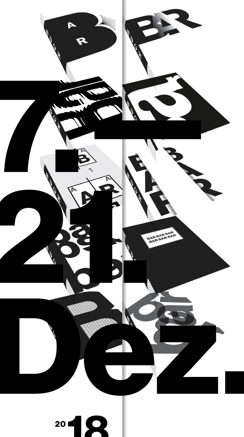 buchbar plakat schaubar typografie plakat igor torres buecher art direktion saarbruecken saarland architekten kammer design grafikdesign 