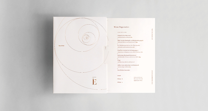 Klaus Erfort Sternekoch Gaestehaus Restaurant Saarland Saarbruecken Grafikdesign CD Corporate Design Typografie